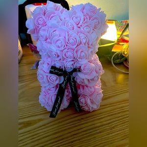 Pink flower bear